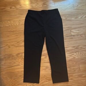 Nicole Miller Black Ankle Length Trousers / Dress Pants